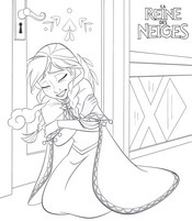 coloriage reine des neiges anna gelee